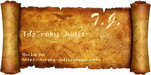 Töreky Judit névjegykártya